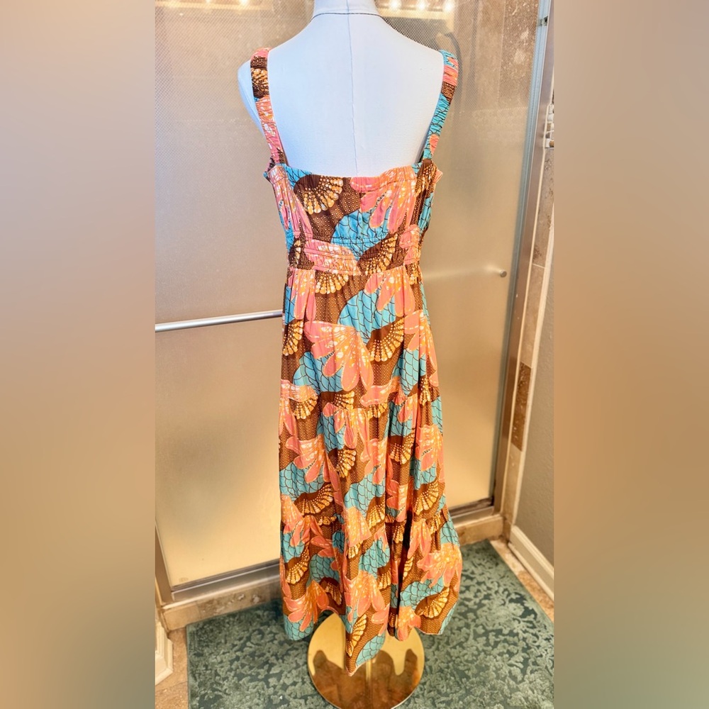 CLEOBELLA Jolene Smocked Ankle Maxi Midi Dress 100% GOTS Organic Cotton NEW - Picture 12 of 15